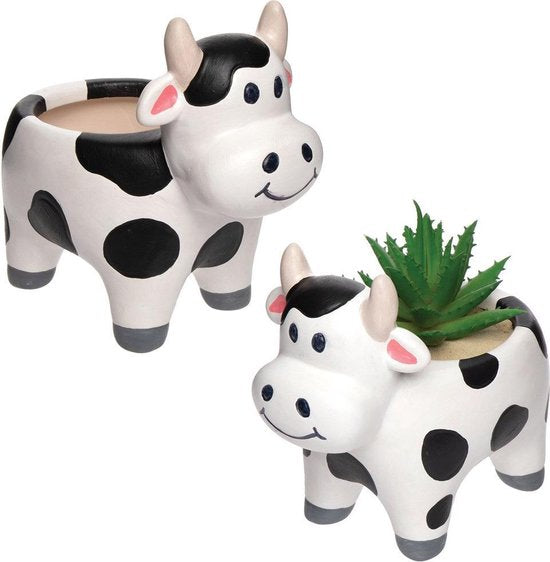 Baker Ross Cow Flower Pots (2 Pieces) Craft Supplies and Craft Kits for Kids-i3. 7137