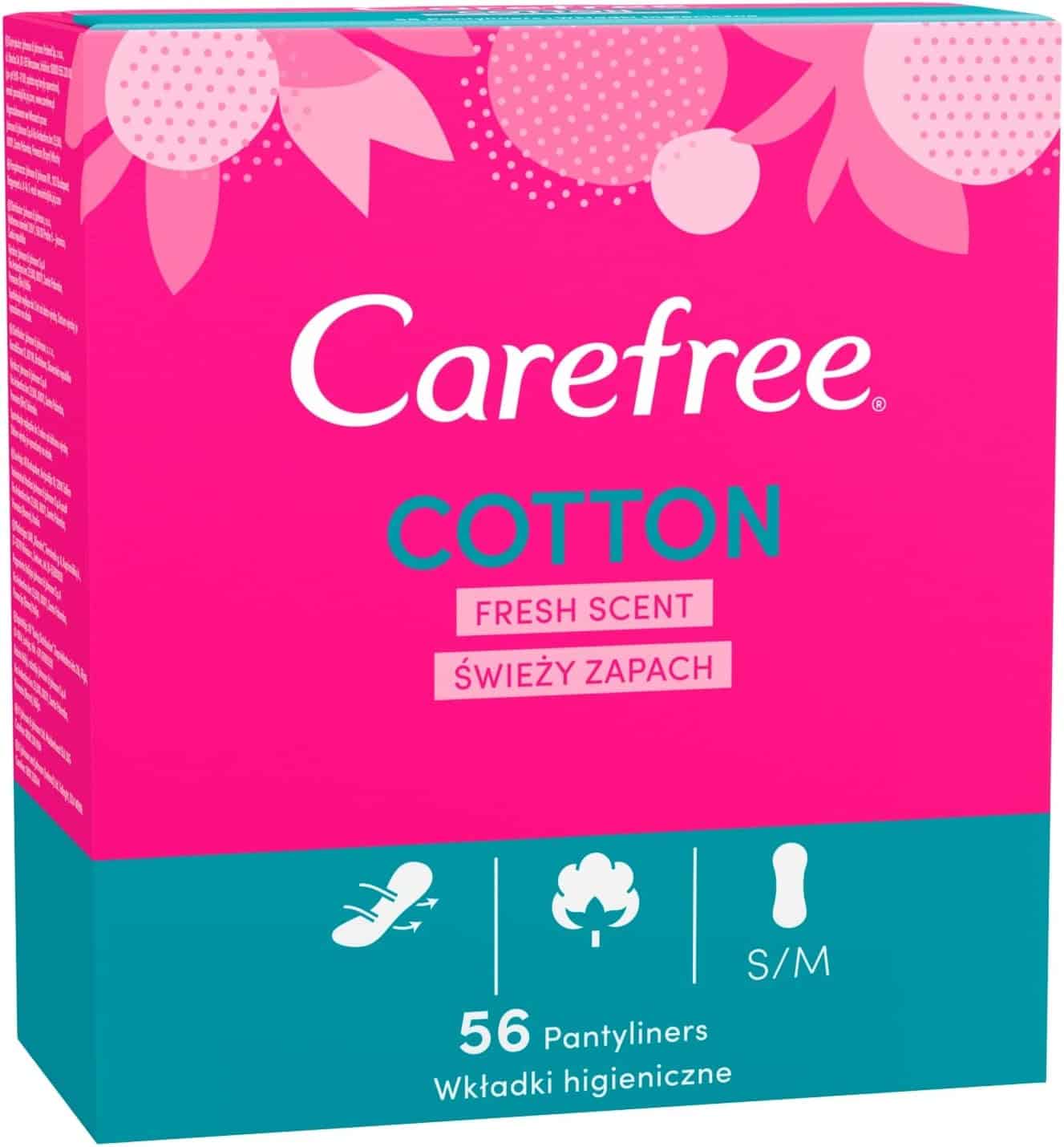 Carefree Pantyliners Cotton Fresh Fragrance Breathable Pantyliners 26321