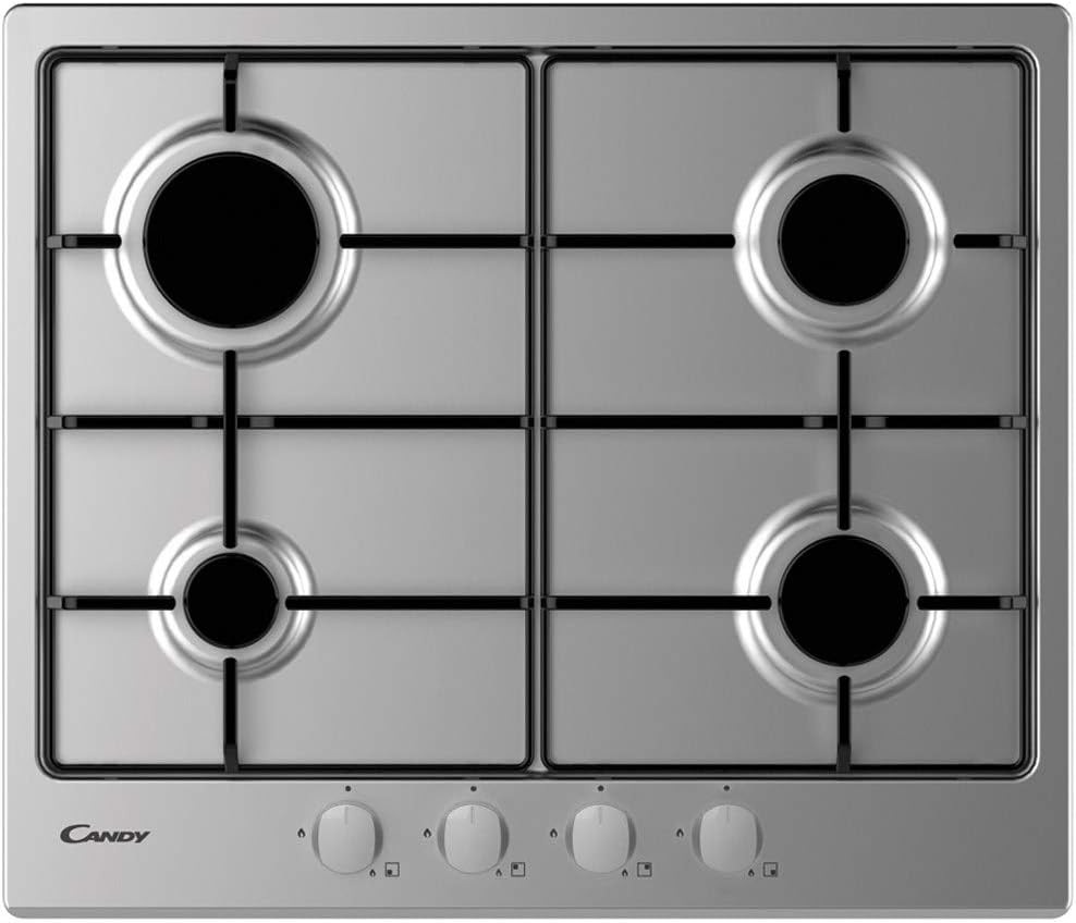 Candy CHW6BRX 60cm Gas Hob 4 Burners - Stainless Steel-6895
