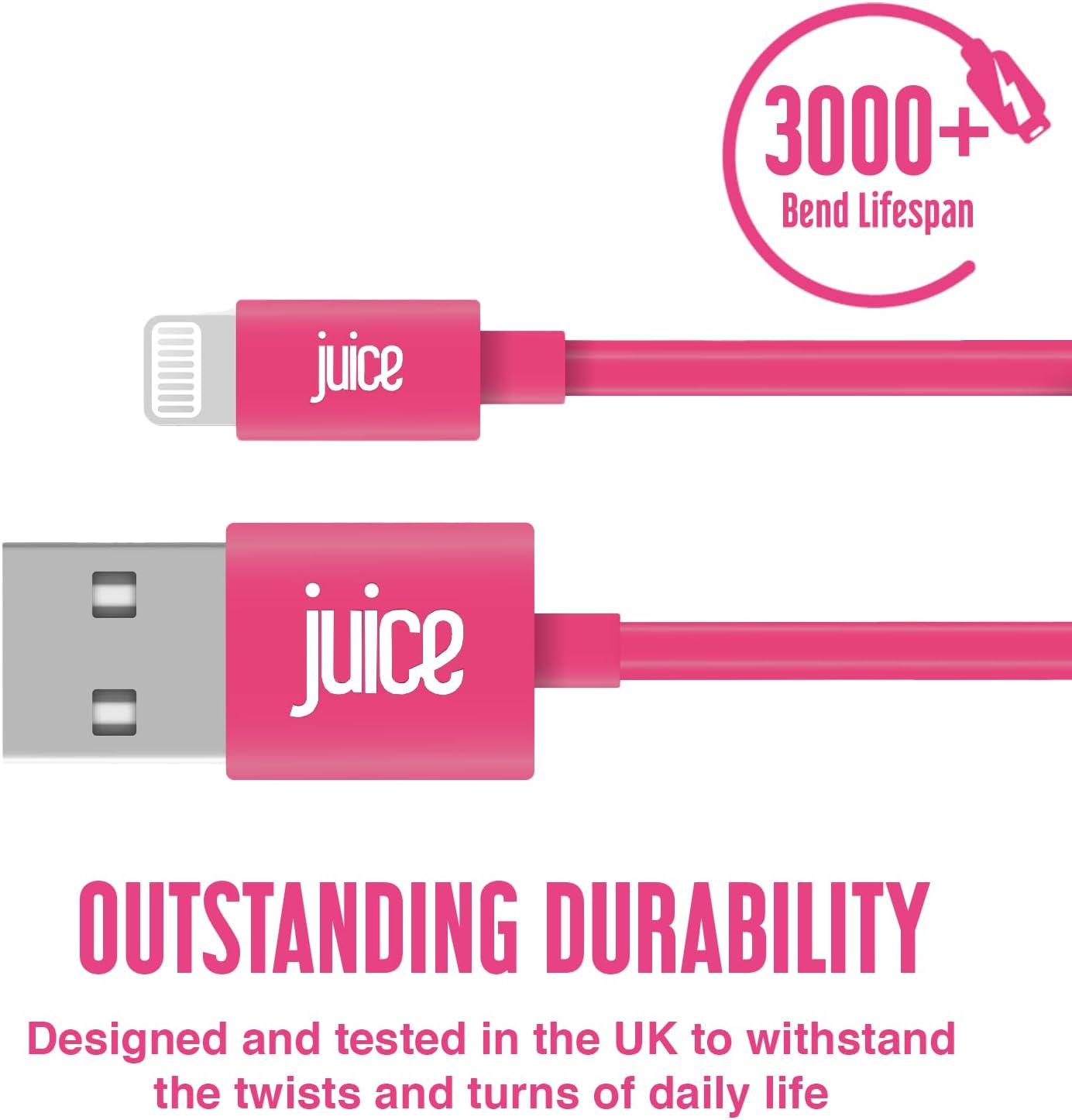 Juice Apple iPhone Lightning 3m Charger and Sync Cable 4204