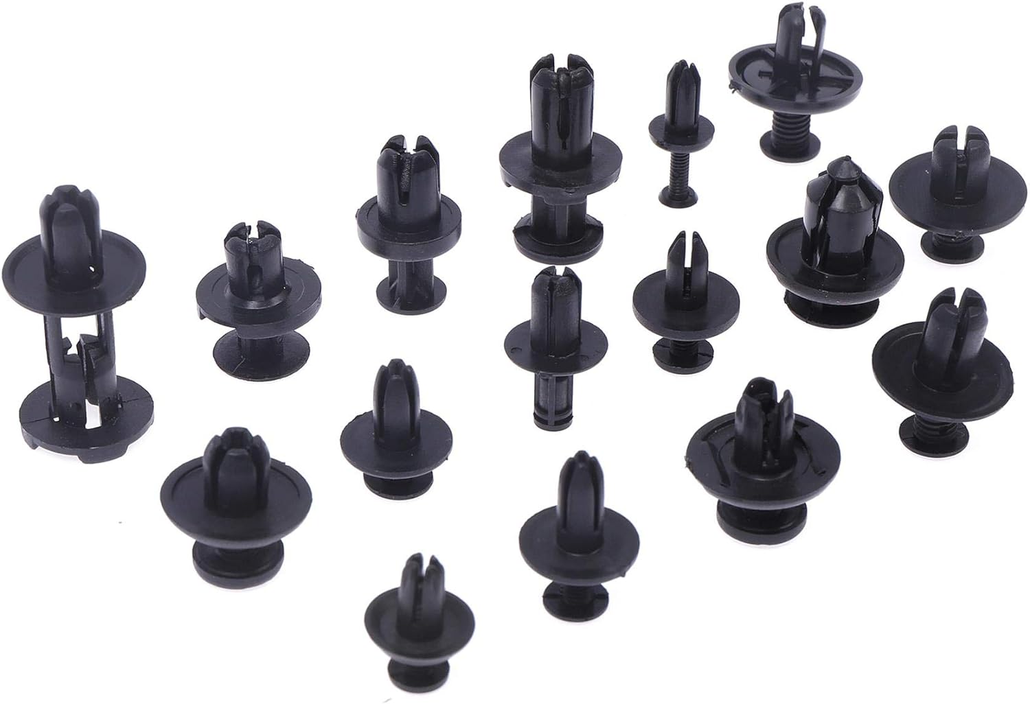 Car Retainer Clips, TOPWAY 635PCs 16 Sizes Car Trim Clips Plastic Fasteners Kit-1412