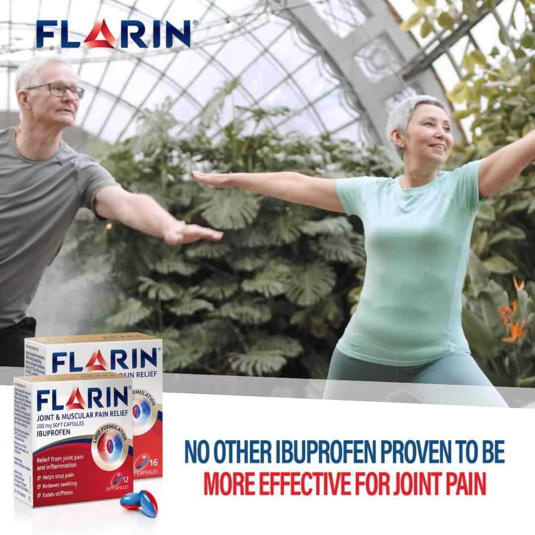 FLARIN Joint & Muscular Pain Relief - Lipid Ibuprofen – Pack of 12 - 20124