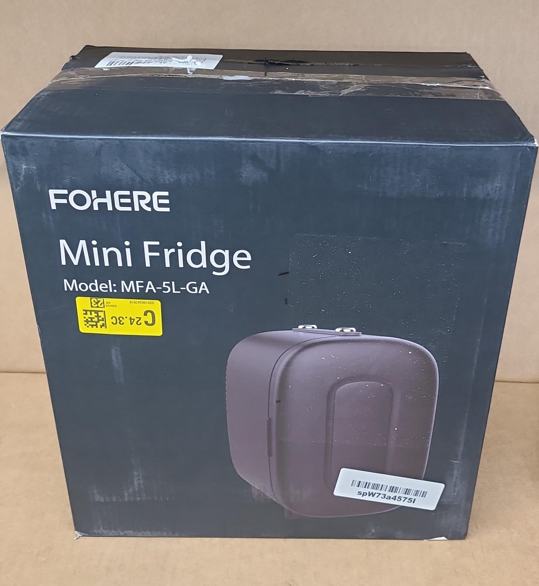 FOHERE Mini Fridge Portable, 5 Liter/6 Cans Small Fridge Cooler-5243