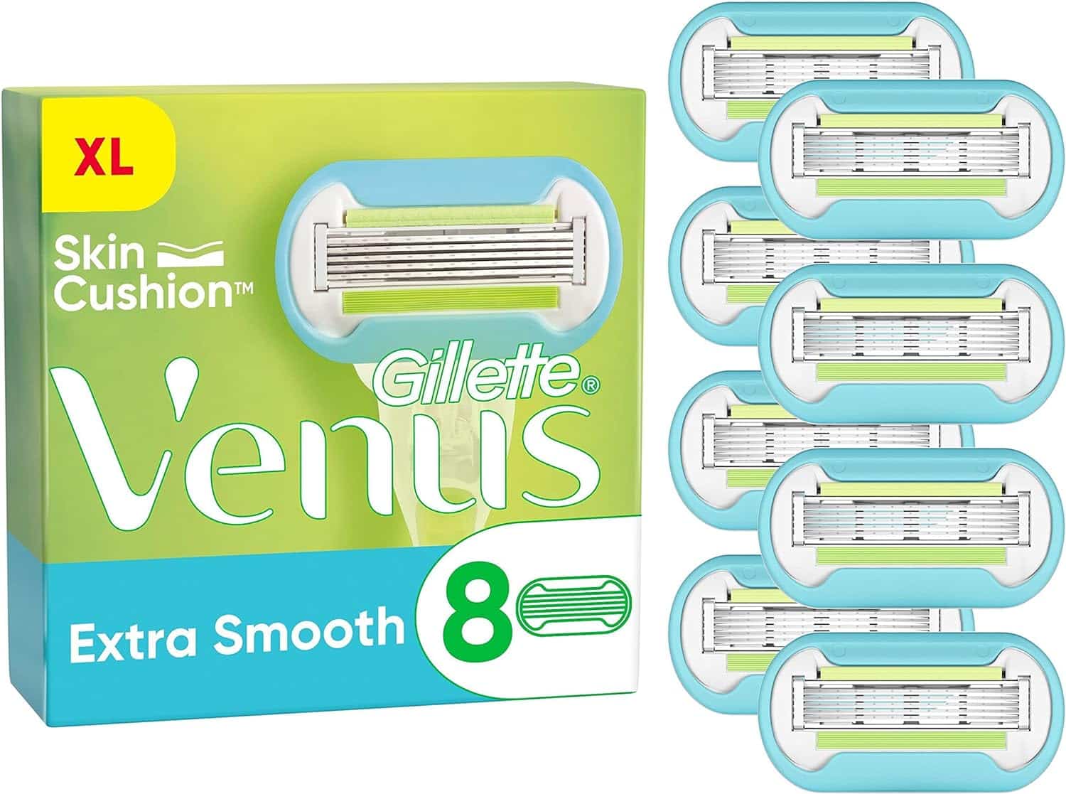 Gillette Venus Extra Smooth Refill Blades For Women, Pack Of 8-6017