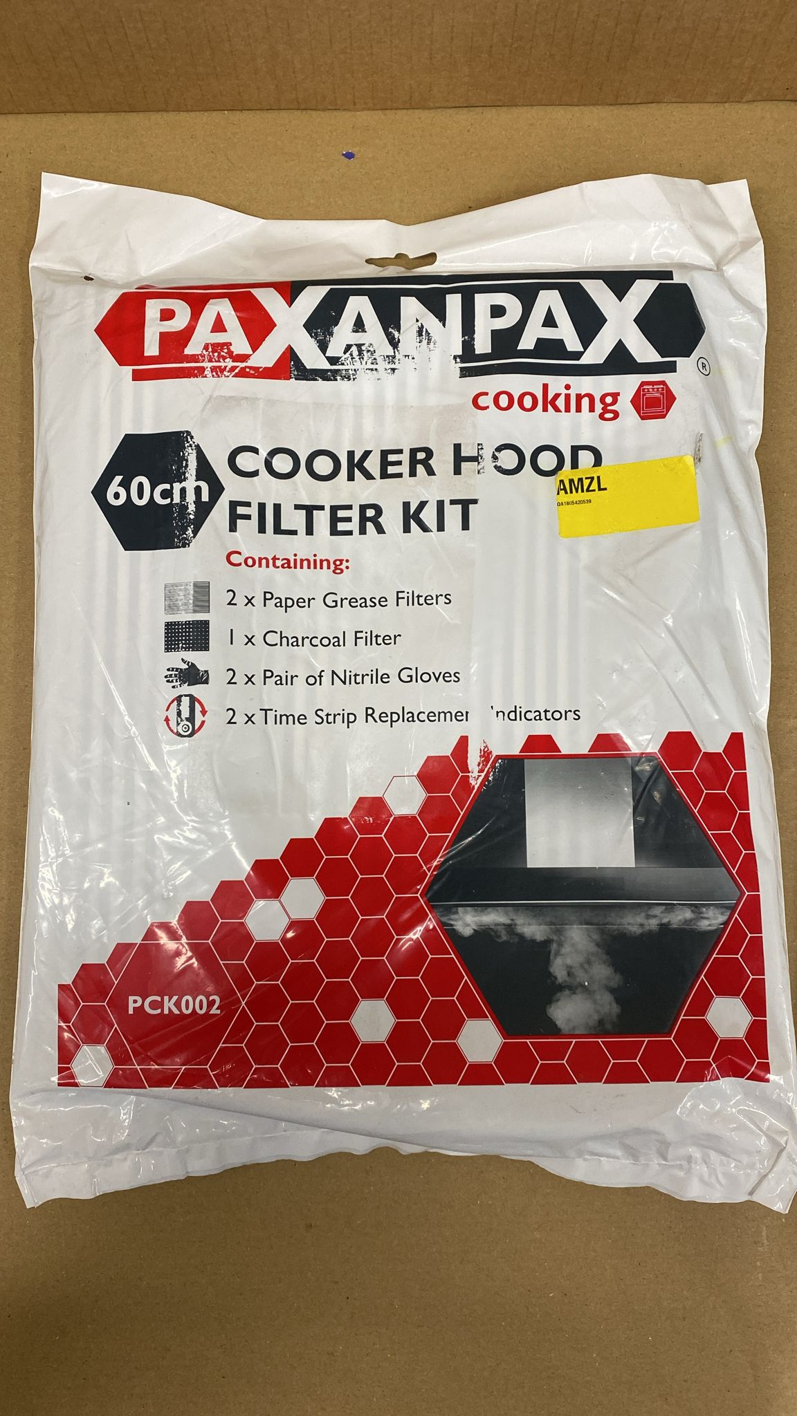 Paxanpax PCK005 Universal Cooker Hood Paper Grease Filters with Saturation Indicator (Pack of 2) -2165