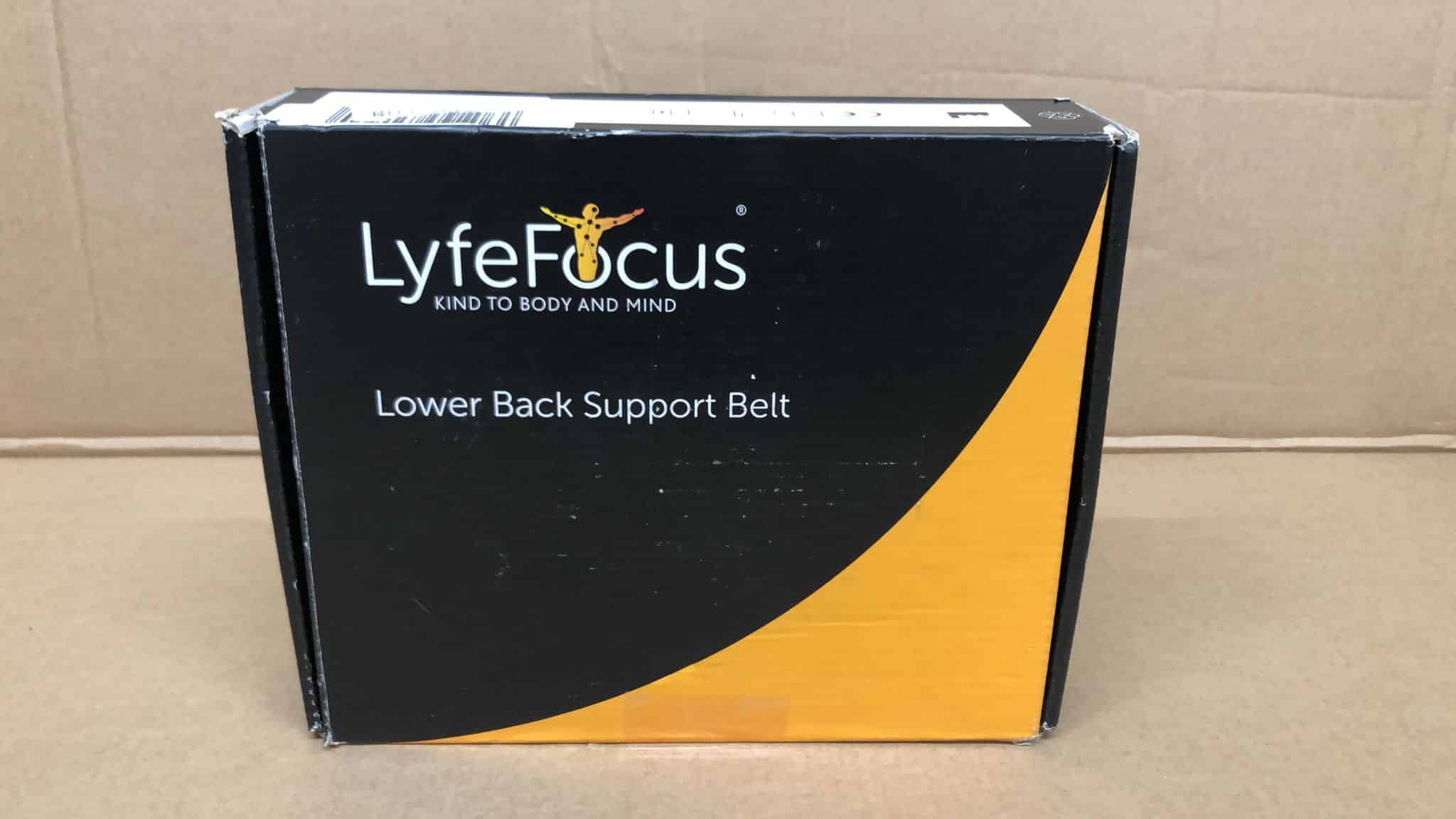 LyfeFocus Premium Adjustable Lower Back Support Belt for Men & Women-Large-10220