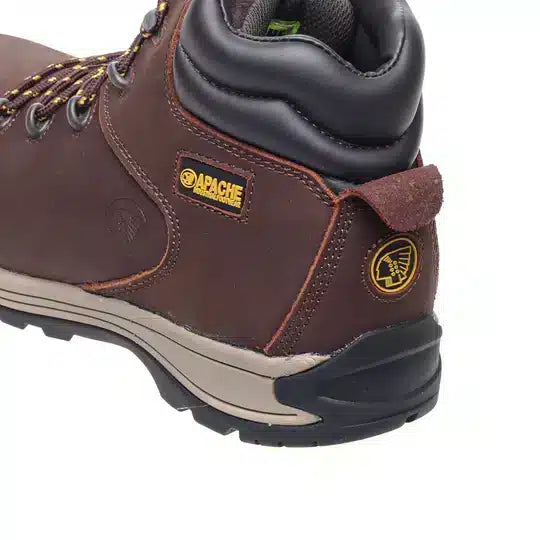 Apache AP315CM Brown Nubuck Water Resistant Safety Hiker Boots 5213