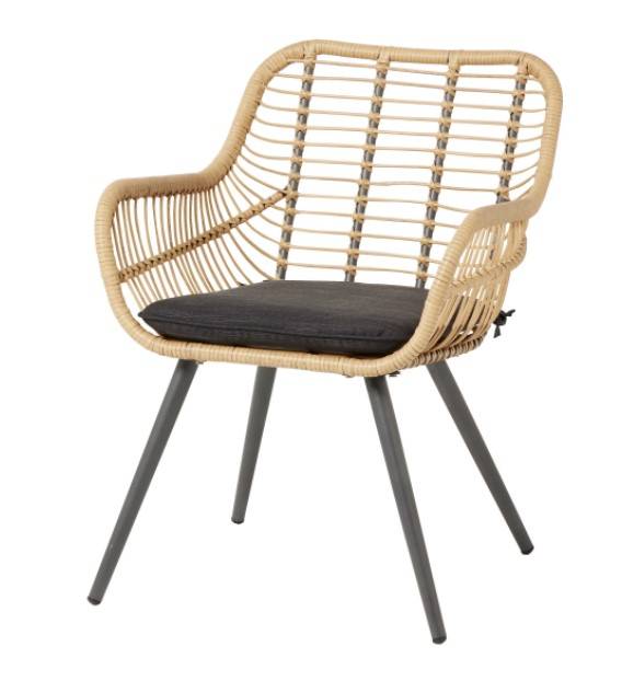 GoodHome Apolima Rattan effect Armchair Garden Furniture Slight defect 8283