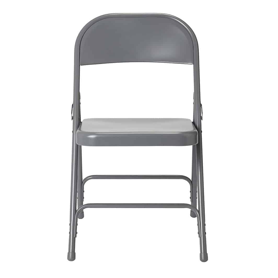 GoodHome Lasana Dark grey Folding chair (H)790mm (W)470mm (D)450mm 0672NO