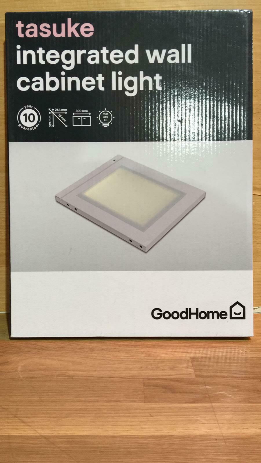 GoodHome Tasuke White Cabinet light-Without attachments, light only.-2849
