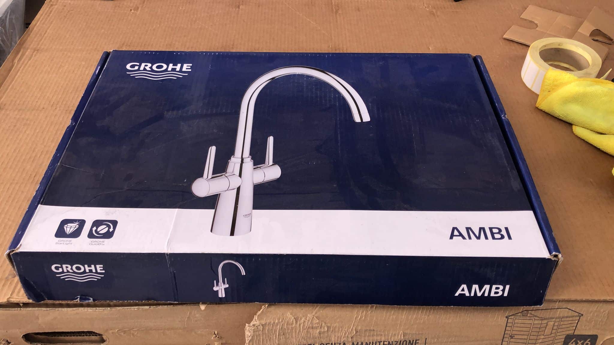 Grohe Ambi Chrome effect Kitchen Monobloc Tap 4102