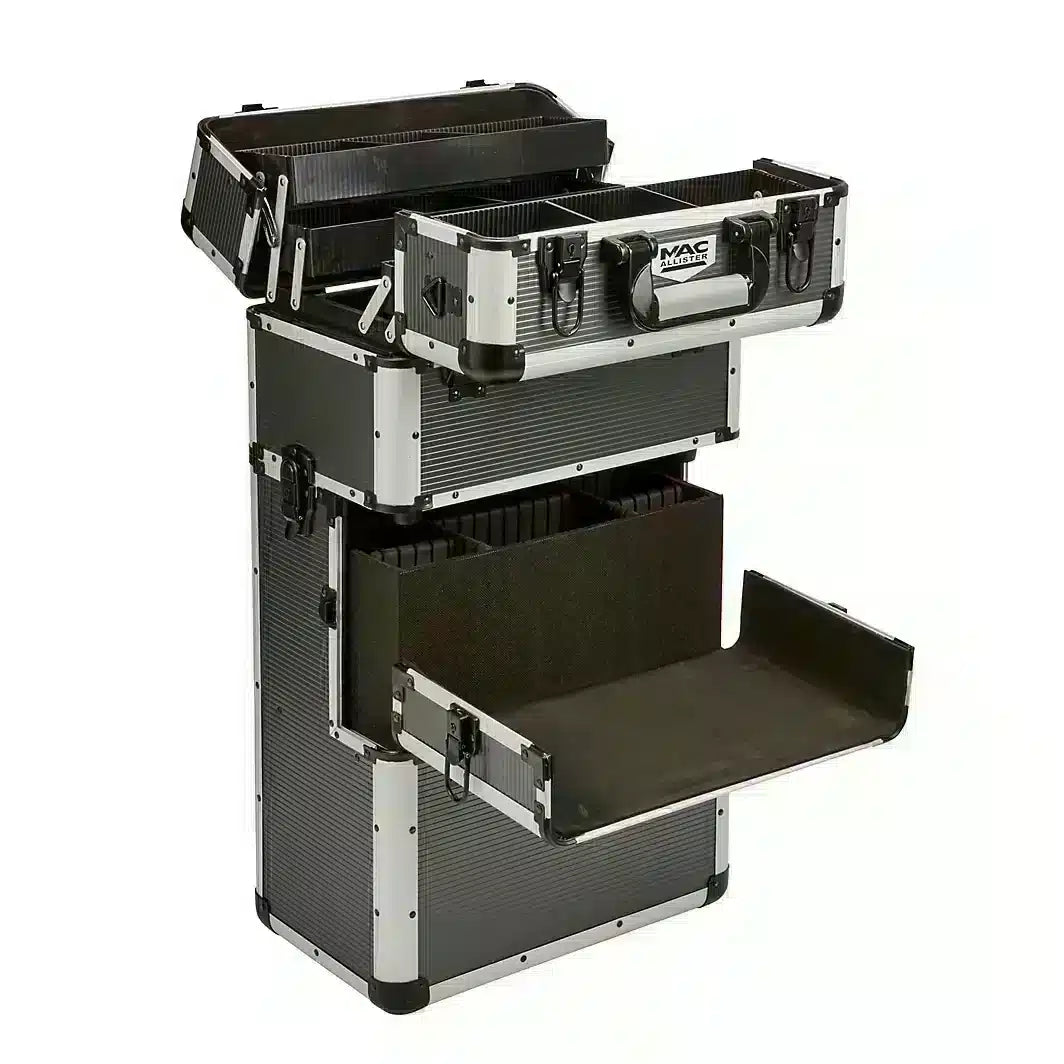 Mac Allister Aluminium 24 compartment Trolley & toolbox (H)670mm