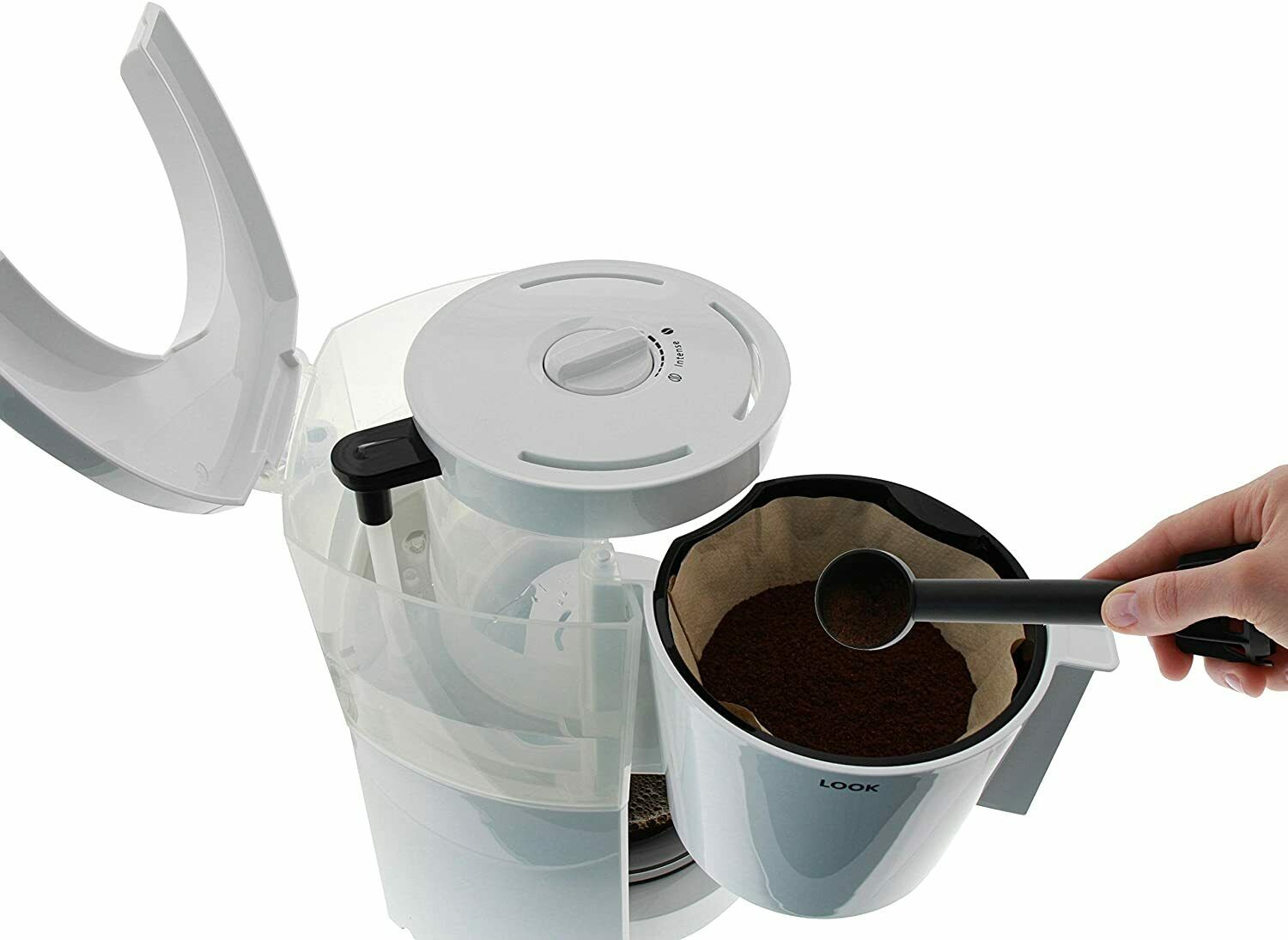 Melitta 1011-01 Look Coffee Filter Machine - Drip Dtop - Glass Jug White 9842
