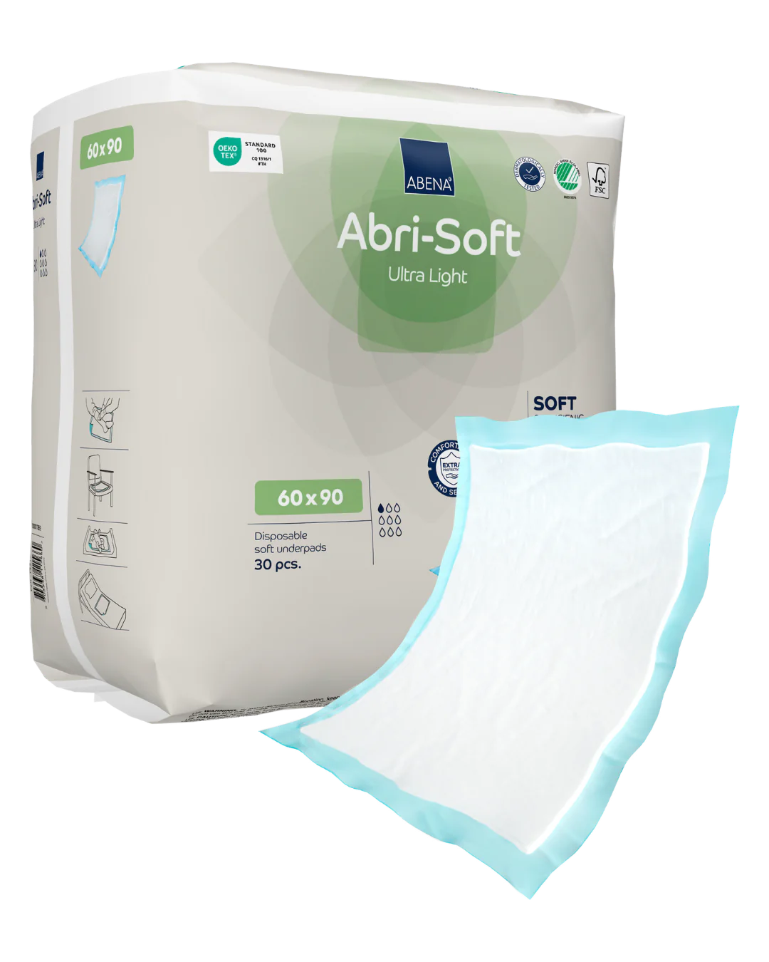 Abri-Soft Ultra Light disposable underpad - 60x90cm- 5660