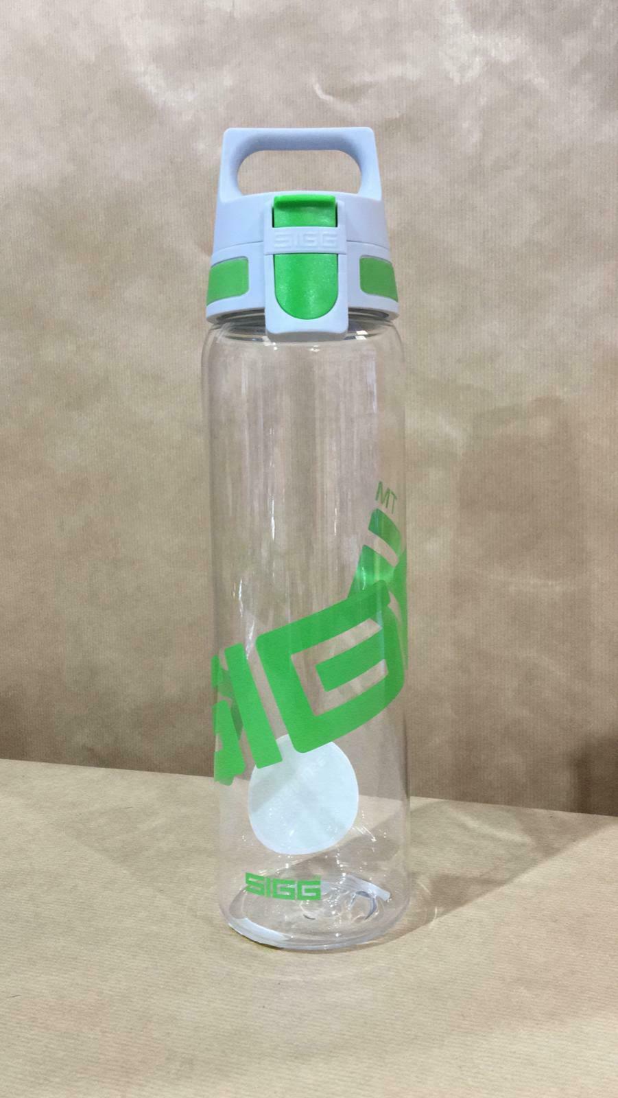 SIGG Lightweight Sports Water Bottle Clear + Green 0.75L Tritan BPA Free 2248