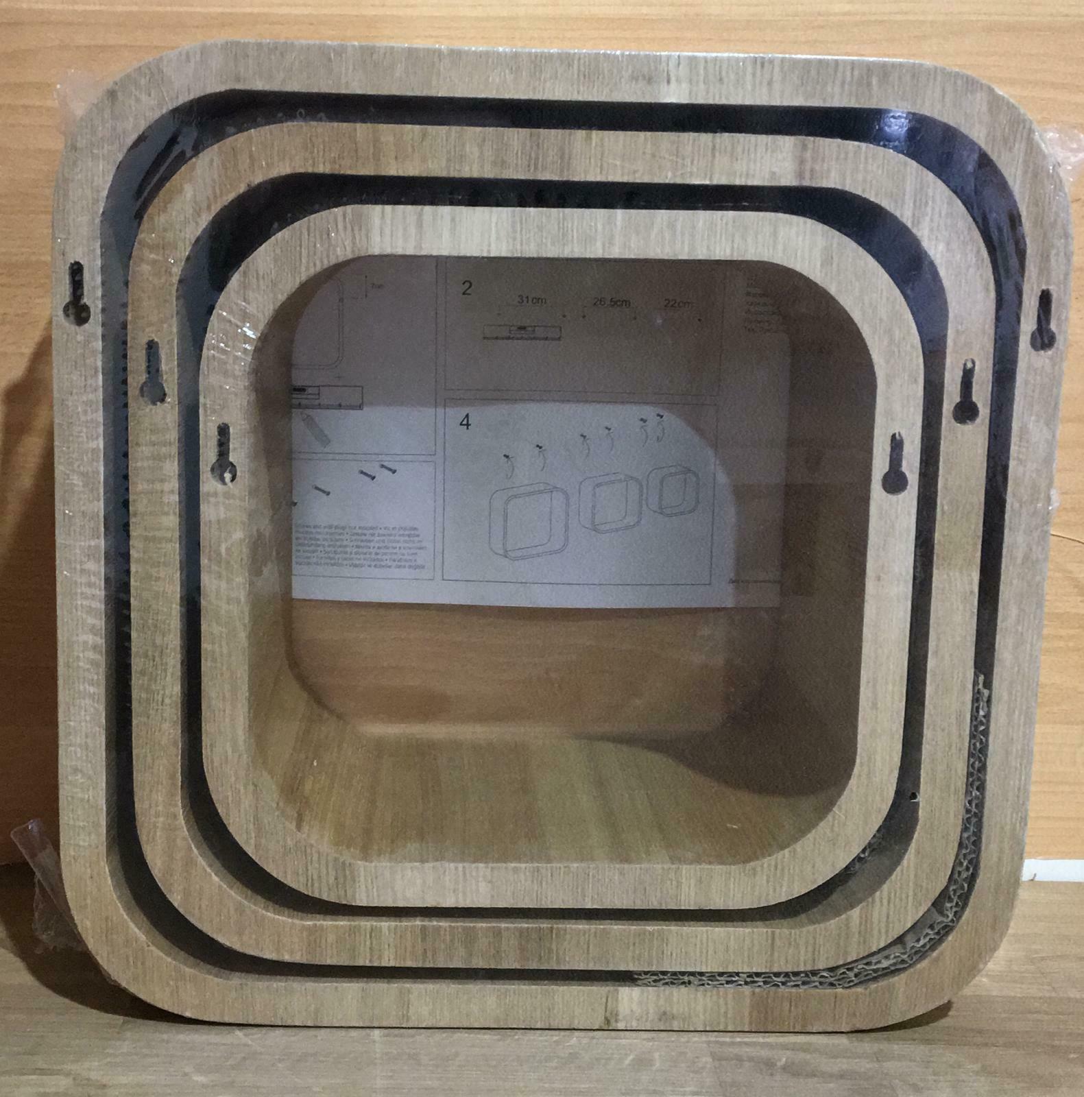 Set of 3 Form Cusko Cube Cube shelf (D)155mm, 4373