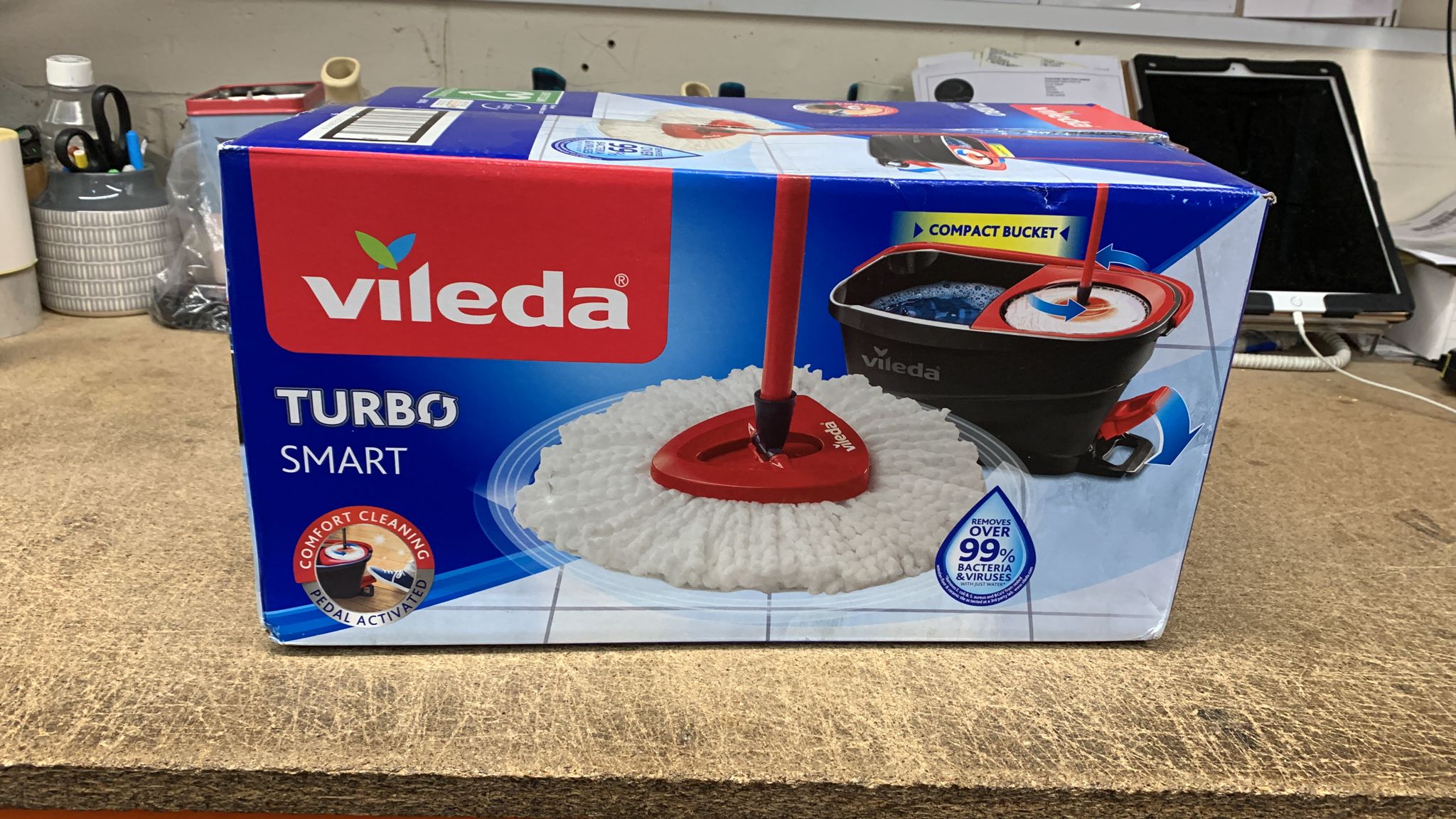 Vileda Turbo smart Microfibre Bucket & Mop Set 8476