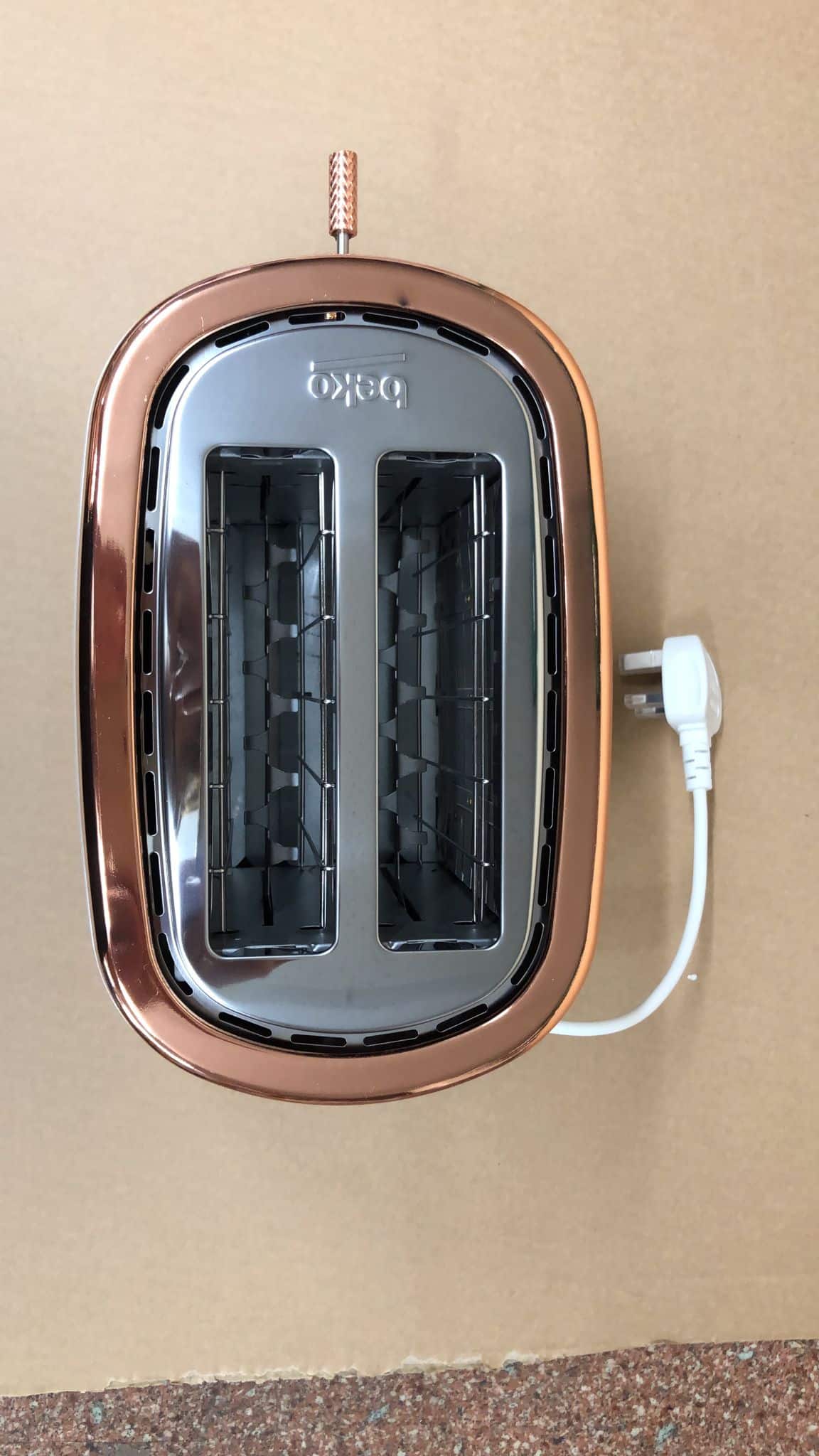 Beko Cosmopolis 2 Slot Toaster White/Rose Gold - 4469