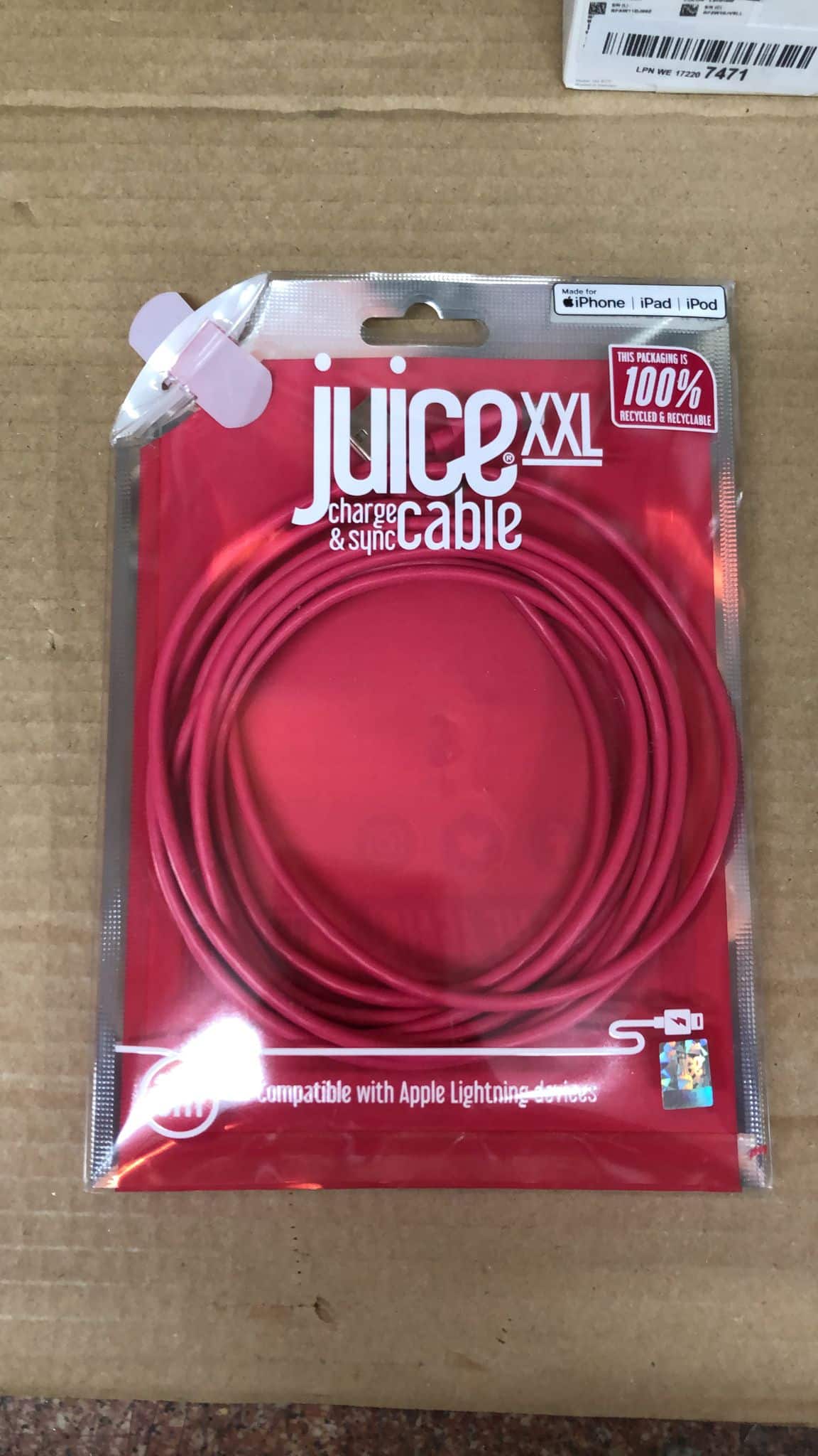 Juice Apple iPhone Lightning 3m Charger and Sync Cable 4204