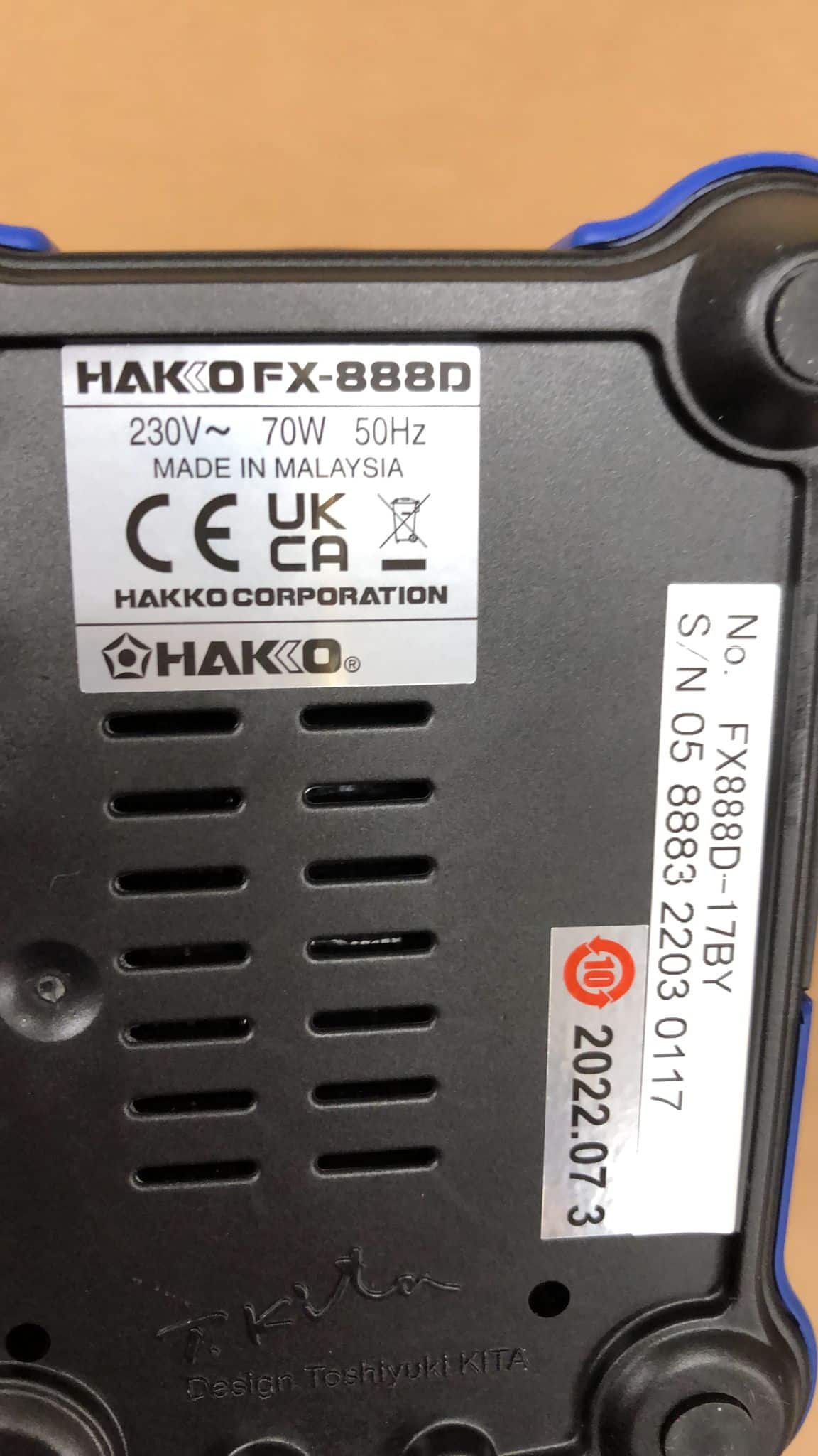 Hakko FX888D-17BY Digital Soldering Station FX-888D FX-888 - 8800