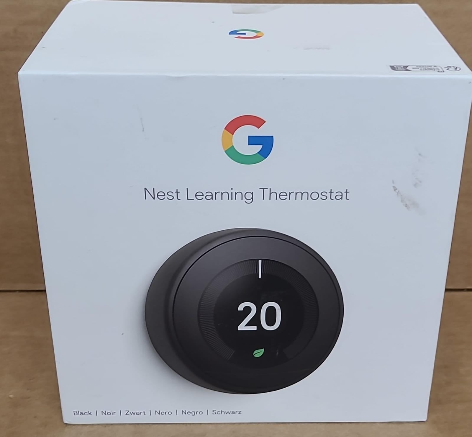 GOOGLE NEST - Google Nest Learning Thermostat 3rd generation Black-S4. 1149