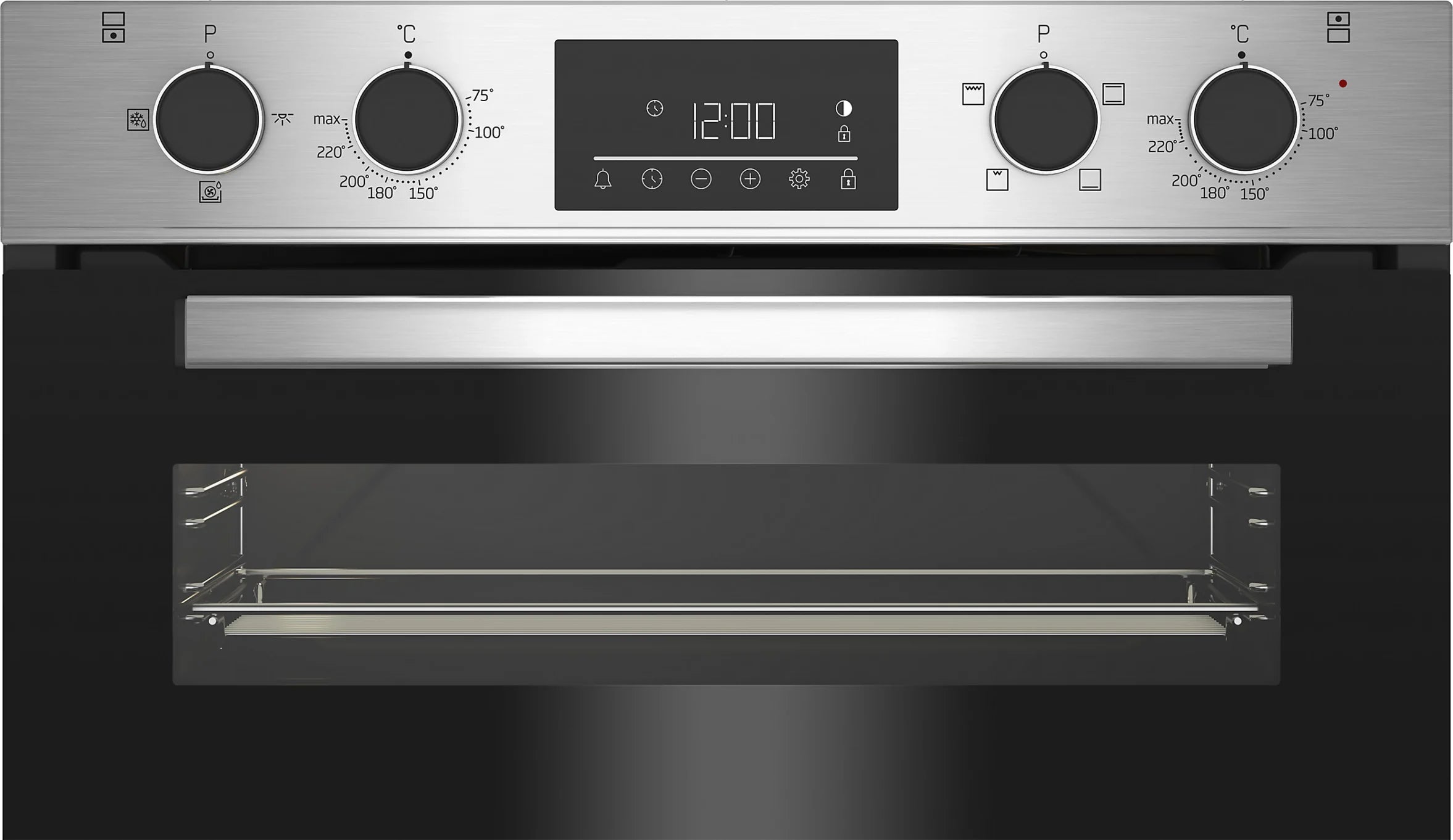 Beko-Double Oven-Stainless Steel-Built in-Back-BBDQF22300X-X-Display 0096