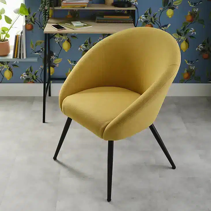 Colenso yellow Linen effect Relaxer chair (H)845mm (W)730mm (D)665mm-0534