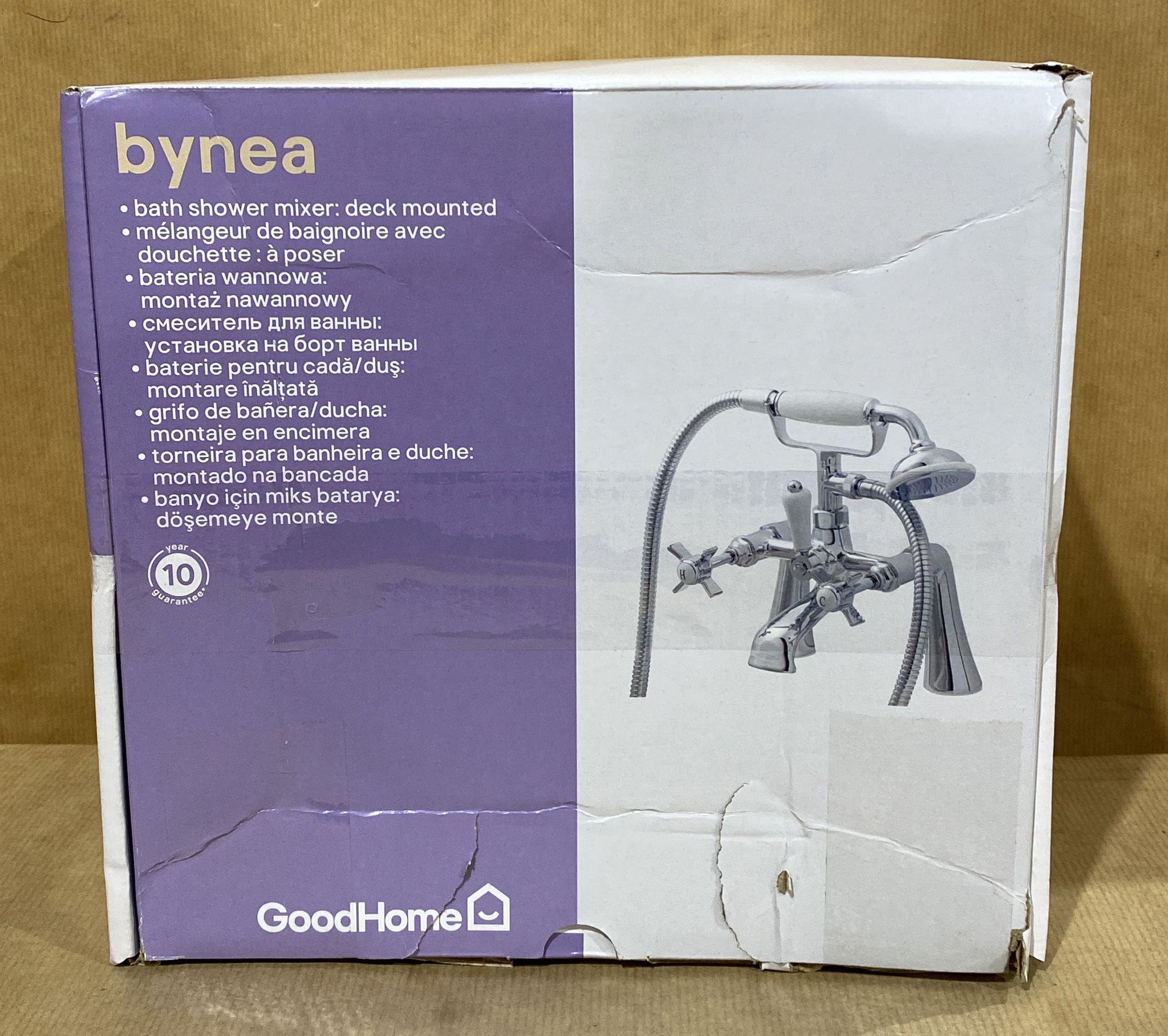 GoodHome Bynea Bath Shower mixer Tap, Pack of 1 -Complete Shower - 5618
