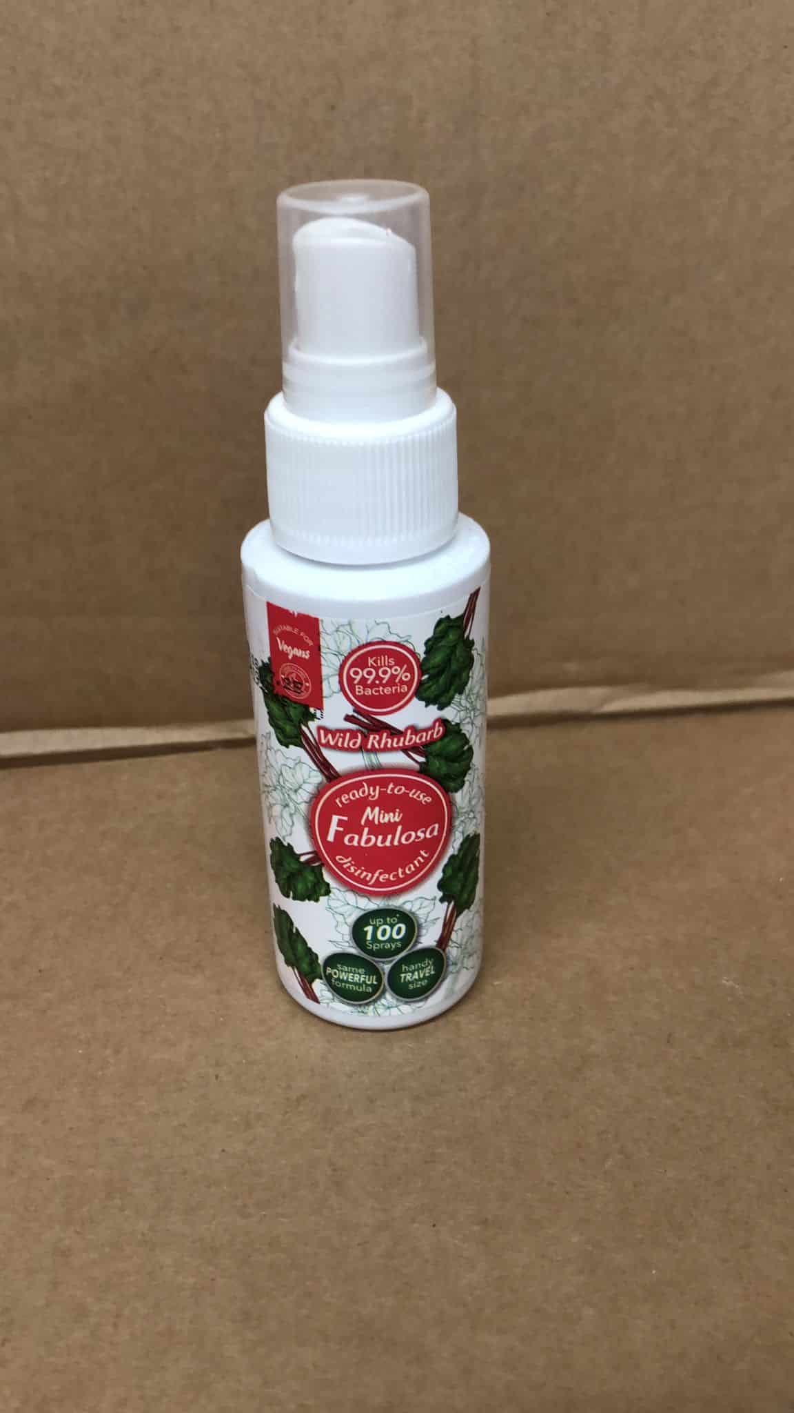 Fabulosa Wild Rhubarb Mini Disinfectant Spray 60ml 6x (QTY 6) -27005