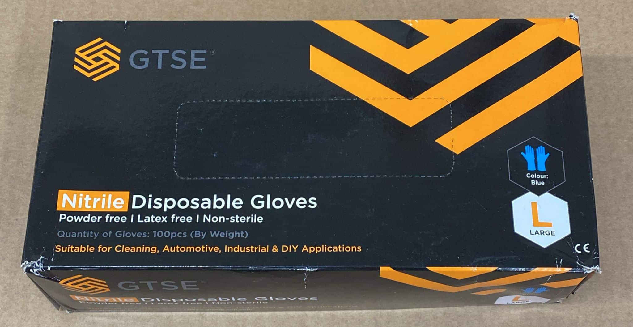 GTSE Blue Nitrile Disposable Gloves, Latex & Powder Free-1577