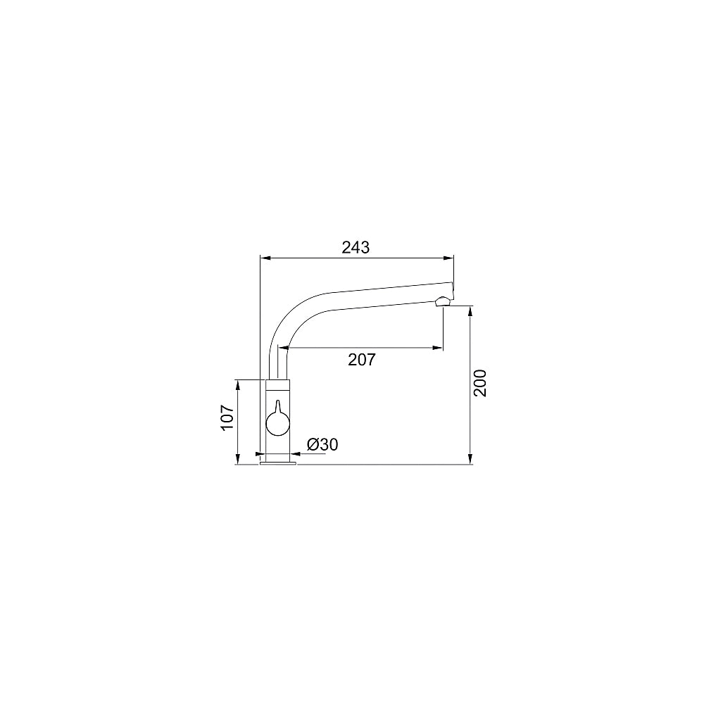 Franke Sion Chrome effect Kitchen Mixer tap 115.0250.638 - TF2. 8135