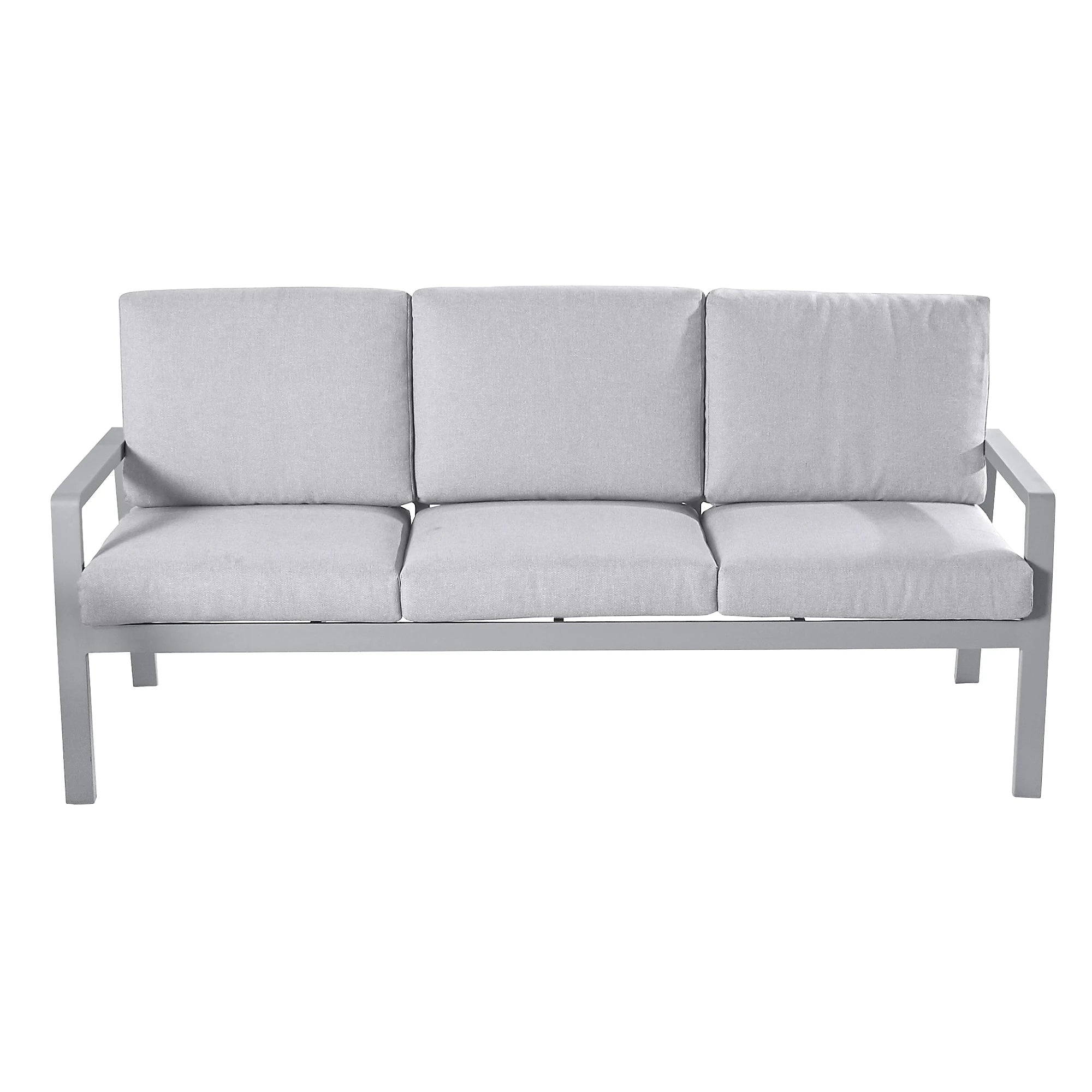 GoodHome Moorea Steel grey 5 Seater Coffee set- Garden Furniture Cosmetic marks 5552