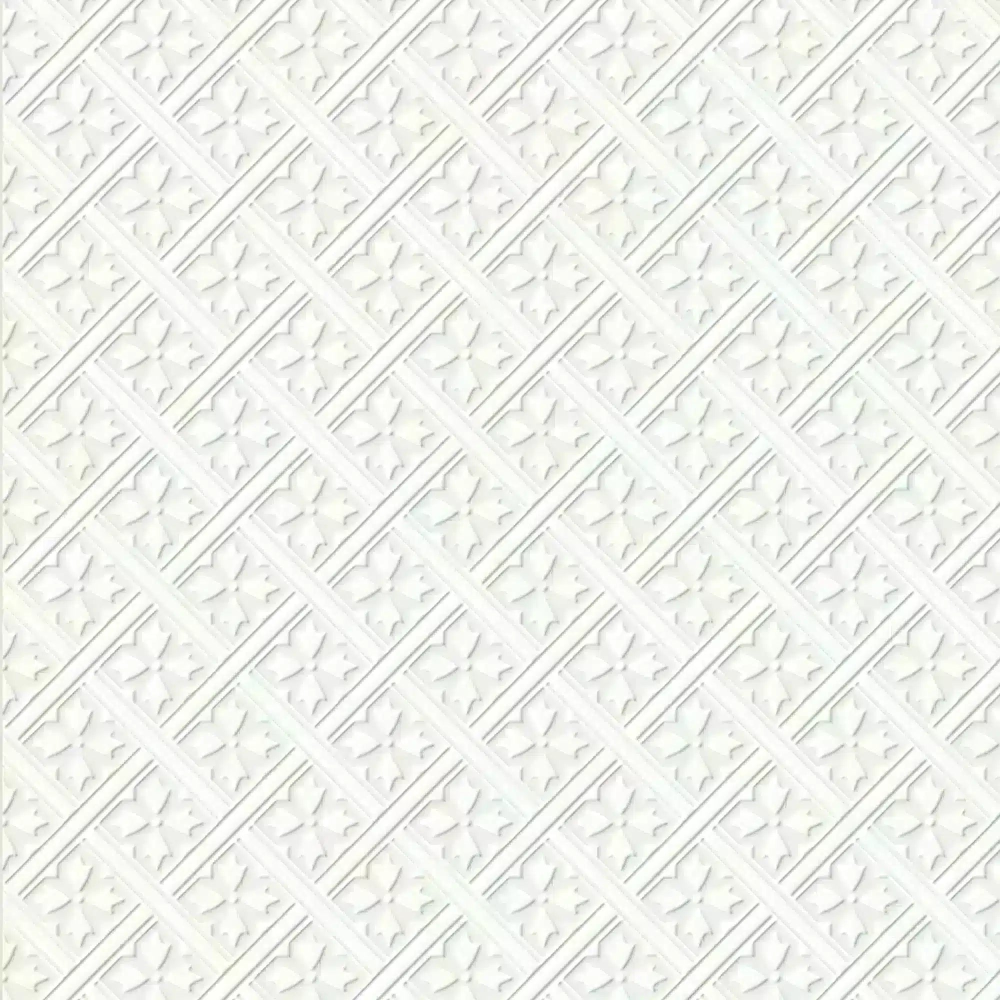 Laura Ashley Mr Jones White Geometric Smooth Wallpaper-8892