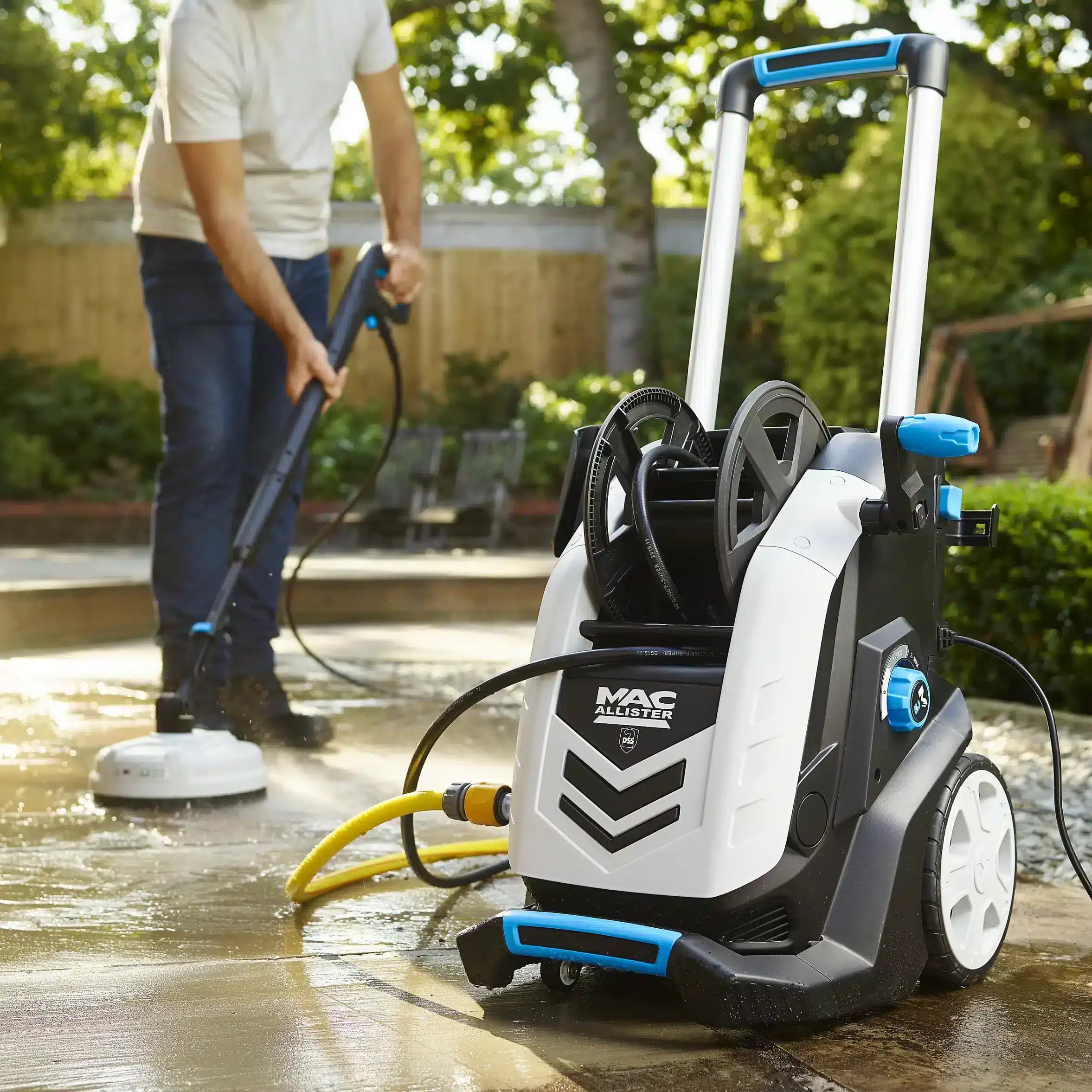 Mac Allister Corded Pressure Washer & Patio Cleaner 2.2kW MPWP2200 - 4065