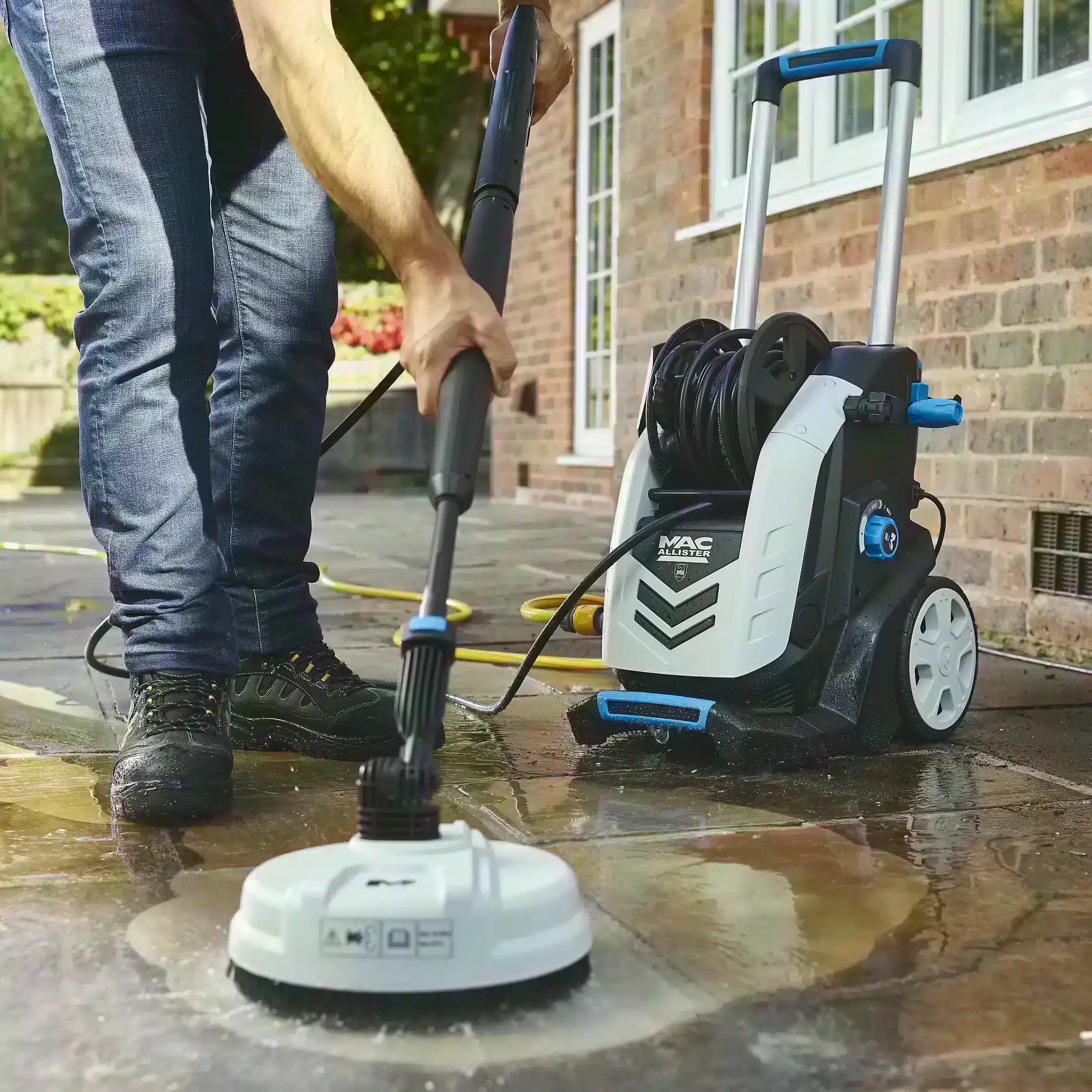 Mac Allister Corded Pressure Washer & Patio Cleaner 2.2kW MPWP2200 - 4065