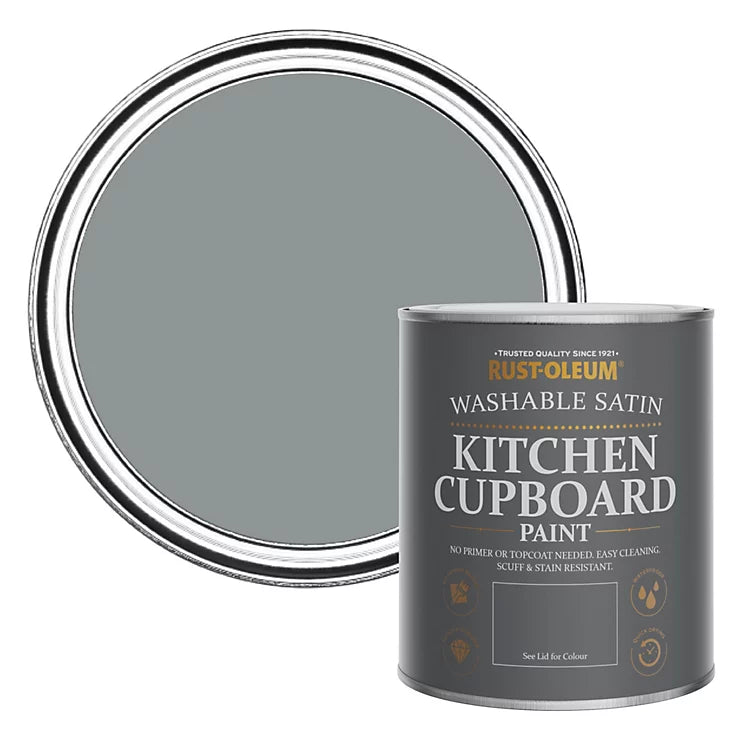 Rust-Oleum Mid-Anthracite Satin Kitchen Cupboard Paint 