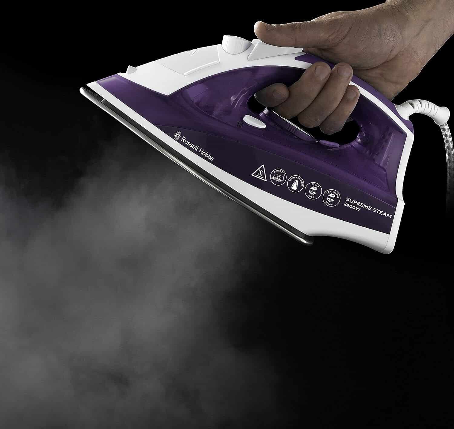 Russel Hobbs Supreme Steam 23060 2400W Steam Iron - Purple 1139