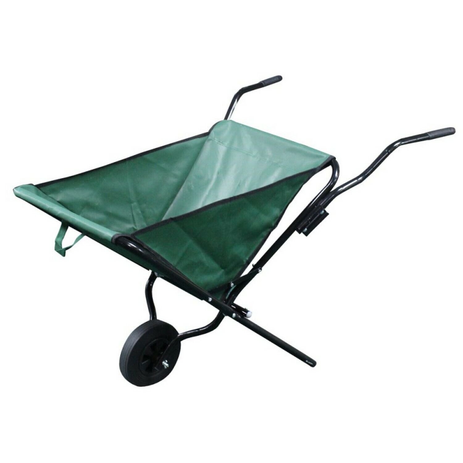 Kingfisher Garden Fold Up Wheel Barrow Garden Push Cart Outdoor Handcart Home 5399